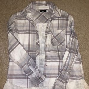 BDG flannel with lace detail